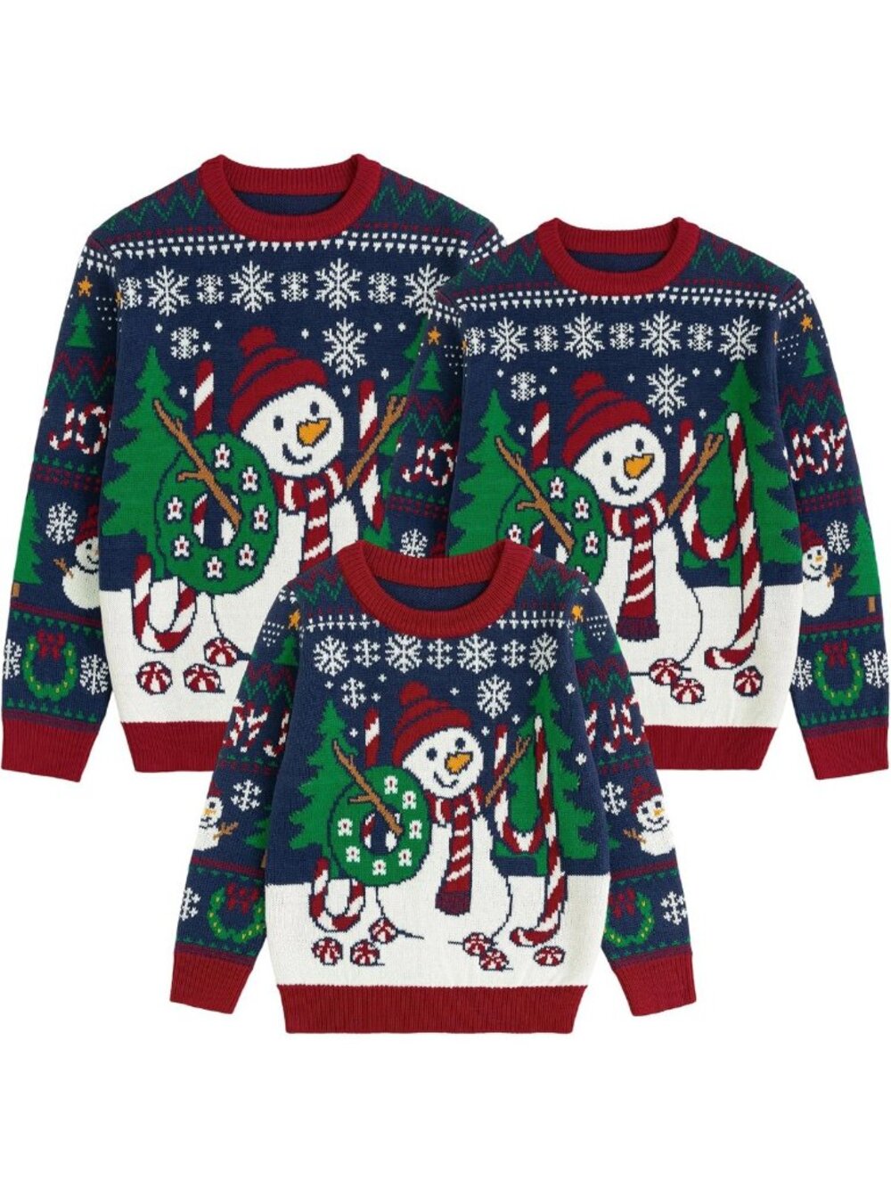 Cozy Family Matching Ugly Christmas Sweaters for Women, Men & Kids Outfits